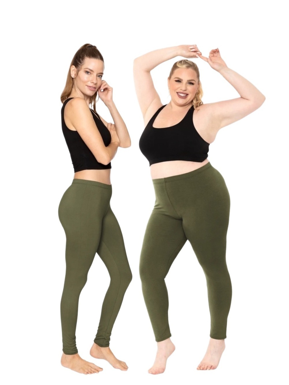FOREVER 21 WOMEN’S ANKLE LENGTH LEGGINGS - OLIVE GREEN SIZE 0X (NEW WITH TAGS)